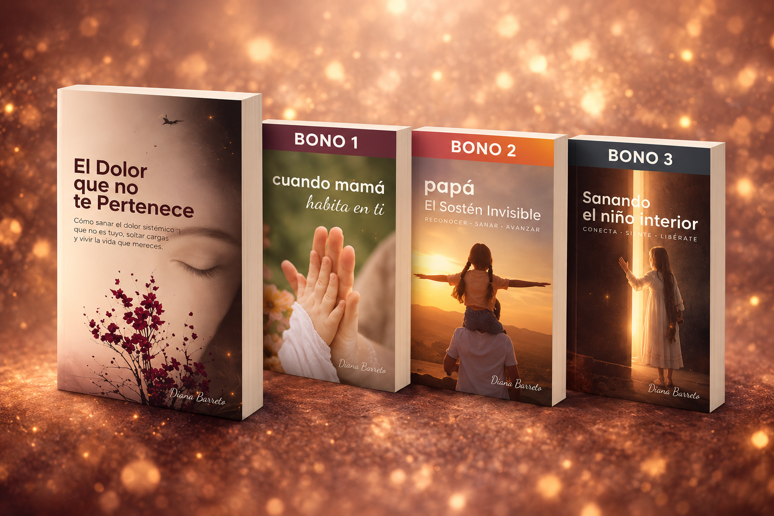 Paquete completo: libro El Dolor que no te Pertenece más 3 bonos